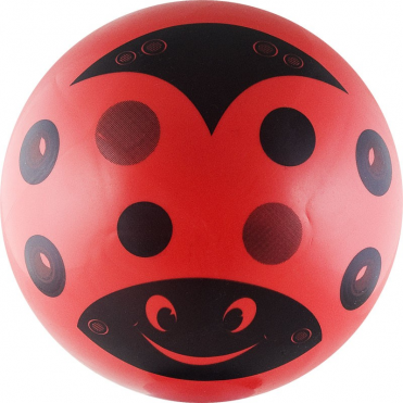 Мяч детский Божья коровка 3319 23 см красно-черный 00008333